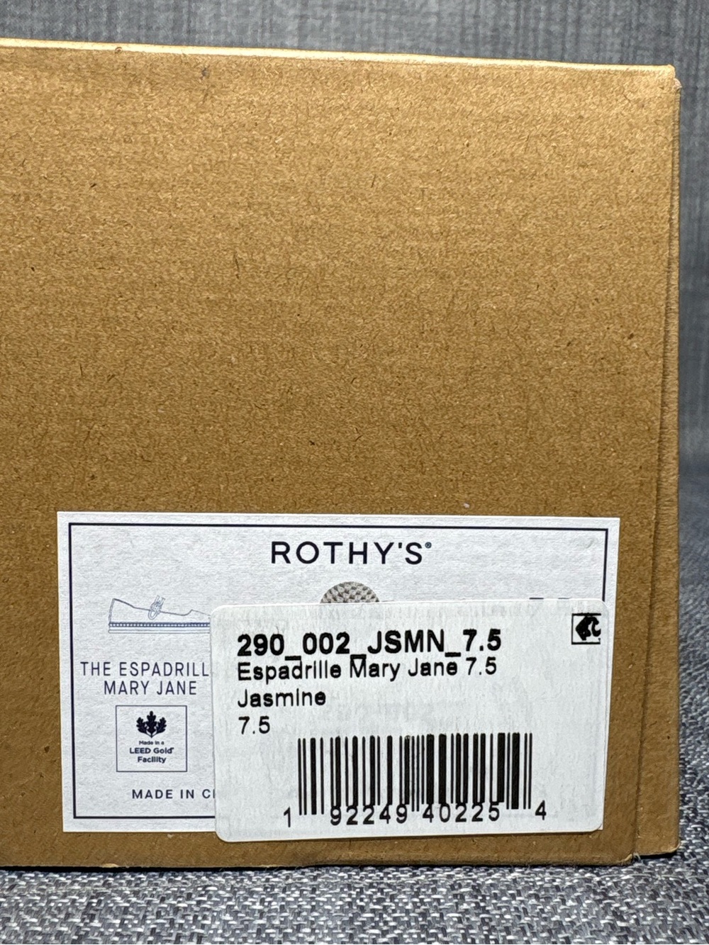 Rothy’s Jasmine Espadrille Mary-Jane Flat Size 7.5 - Picture 8 of 8